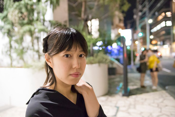 Berry cute Japanese young woman.