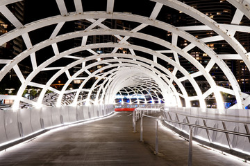 Web Bridge, Melbourne CBD night life