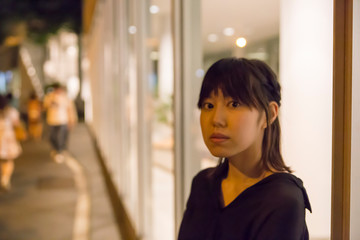 Berry cute Japanese young woman.