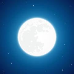 Moon design 3d virtual reality illustration