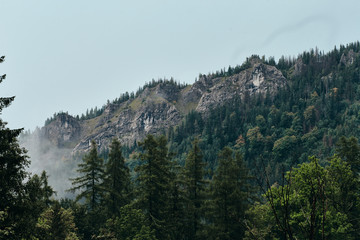 Mountain landscape in Eastern Europe.