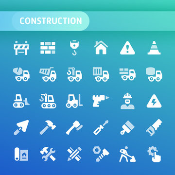 Construction Vector Icon Set.