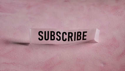 Subscribe Tag Close up