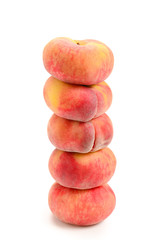 Fig peach isolated on white background.