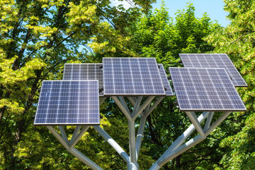 Solar Panels in City Park