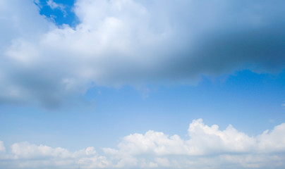 Clear and sunset sky  with cloud in summer