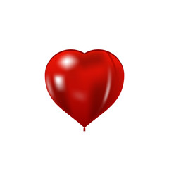 Heart shaped balloon isolated on white background for your creativity