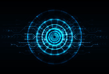 Abstract technology background. Hi-tech communication. Futuristic digital innovation concept