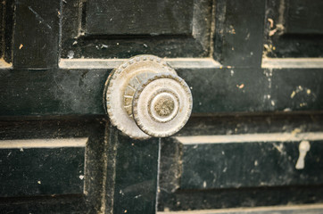 ancient doors close up on the historical streets of Spain