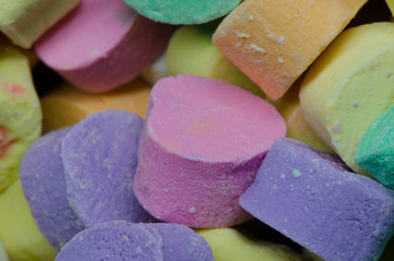 Candy Hearts Close Up