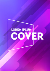 Minimal abstract geometric pattern cover design background for business brochure. Halftone cover page layout design. Modern flyer frame templates.