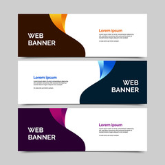 Vector abstract geometric design banner web template.