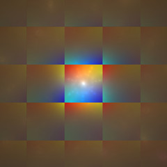 Abstract background with rainbow squares