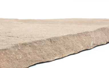 Stone Empty space on white background, Blank for design, mock up for display products.