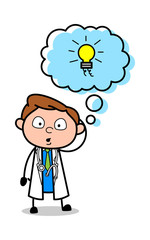 Confused Doctor - Professional Cartoon Doctor Vector Illustration