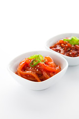 Korean traditional salted fish.