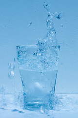Wasserglas, Spritzwasser