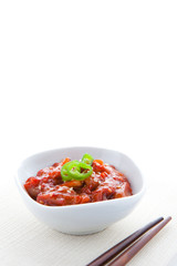 Korean traditional salted fish.