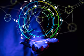 Business intelligence. Diagram, Graph, Stock Trading, Investment dashboard
