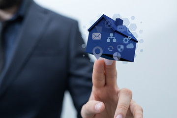 using futuristic interface of smart home automation iot