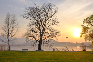 Naklejka premium View in the evening.