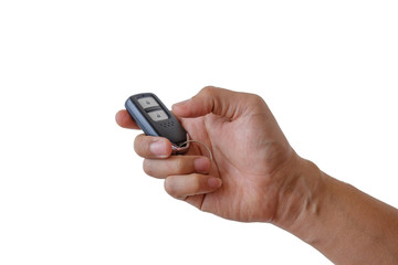 Hand press key.