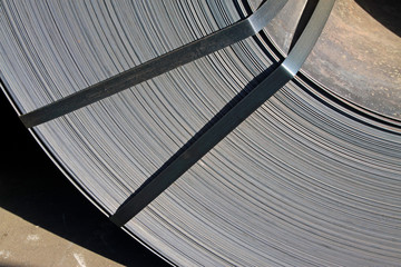 strip steel in the bulk terminal