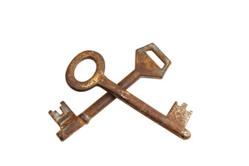 Old rusty keys