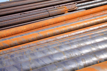 Oxidation rust steel pipe