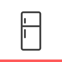 Refrigerator vector icon