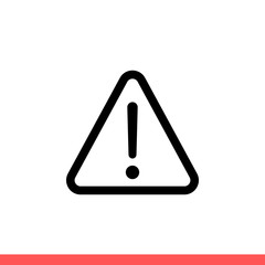 Warning vector icon