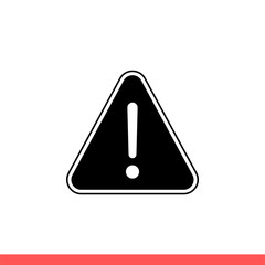 Warning vector icon