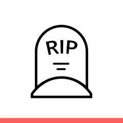 Grave vector icon