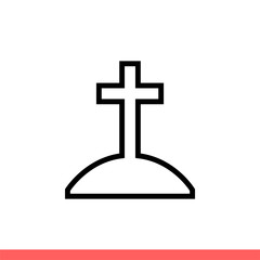 Grave vector icon