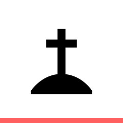 Grave vector icon