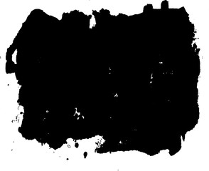 Ink stain. Black Paint Spot .