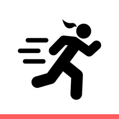 Run vector icon