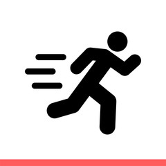 Run vector icon