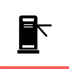 Turnstile vector icon