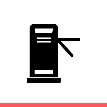 Turnstile Vector Icon