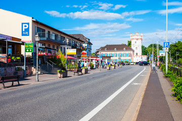 Obraz premium Rudesheim am Rhein aerial view