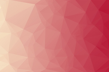 Light red pink purple multicolored Low poly crystal background. Polygon design pattern. light red Low poly vector illustration, low polygon background.