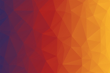 Fototapeta premium Light red pink purple multicolored Low poly crystal background. Polygon design pattern. light red Low poly vector illustration, low polygon background.