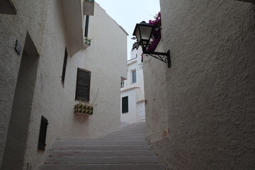 narrow street in old town, Binibequer