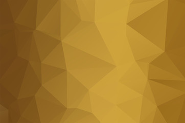 Obraz premium Gold Low poly crystal background. Polygon design pattern. Golden Low poly vector illustration, low polygon background.