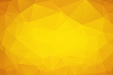 Gold Low poly crystal background. Polygon design pattern. Golden Low poly vector illustration, low polygon background.