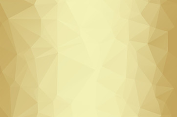 Gold Low poly crystal background. Polygon design pattern. Golden Low poly vector illustration, low polygon background.