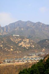 Obraz premium mountain residence building landscape
