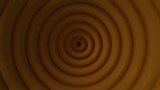 Abstract three-dimensional spiral with hypnotic effect. Animation. Looped spiral with voluminous lines and shimmering sequins