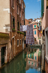 The picturesque canals of the beautiful Venice city